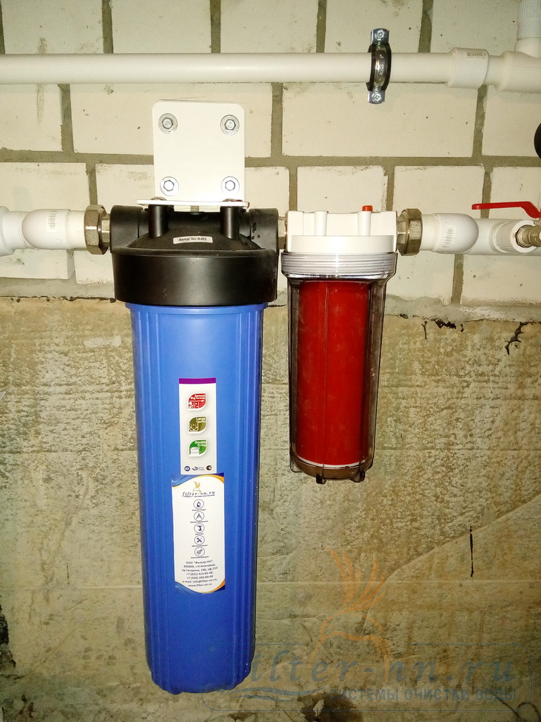 как установить фильтр для воды из скважины